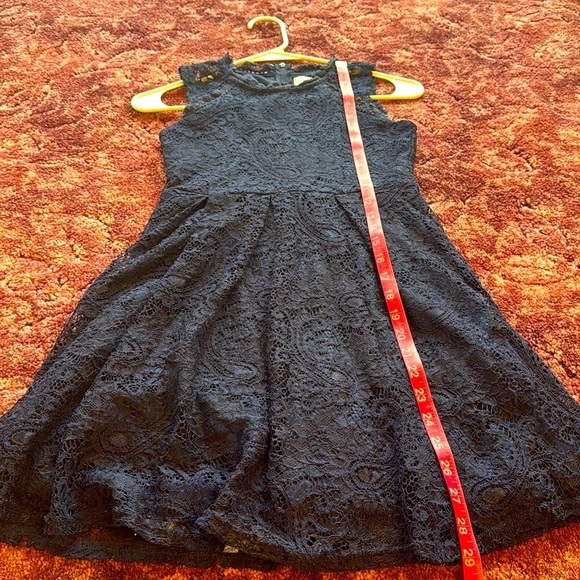 Blush by US Angels Navy Blue Lace Sleeveless Formal Dress size 10 - Picture 7 of 7